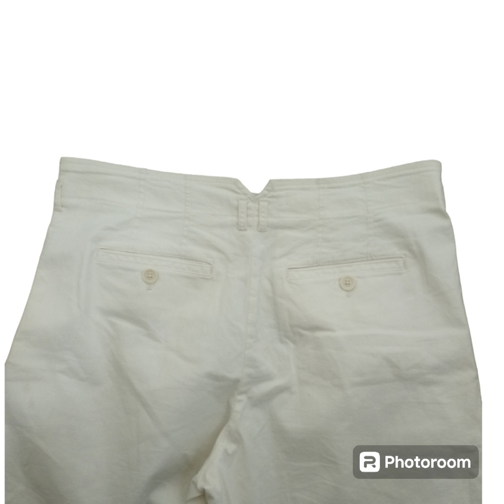 Maeve by Anthropologie Ivory High-Rise Wide-Leg Pleated Pants Size 12 - Picture 9 of 15